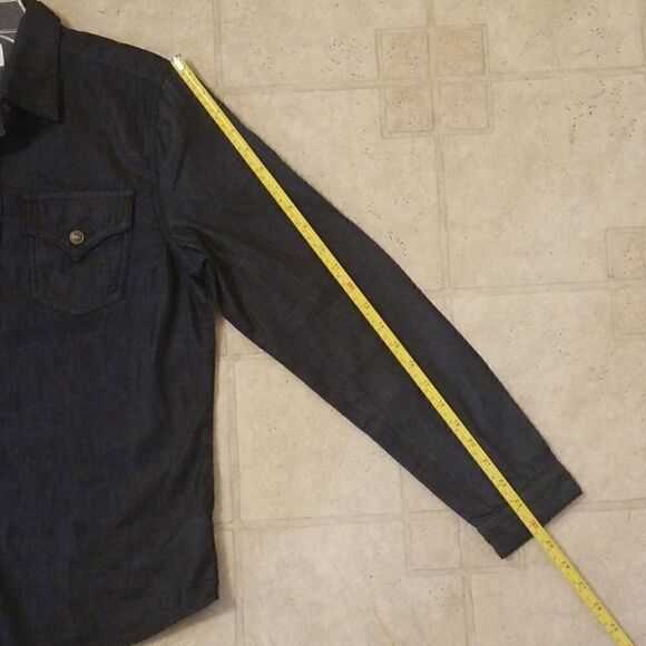 Hudson jeans dark blue button down - Picture 7 of 8